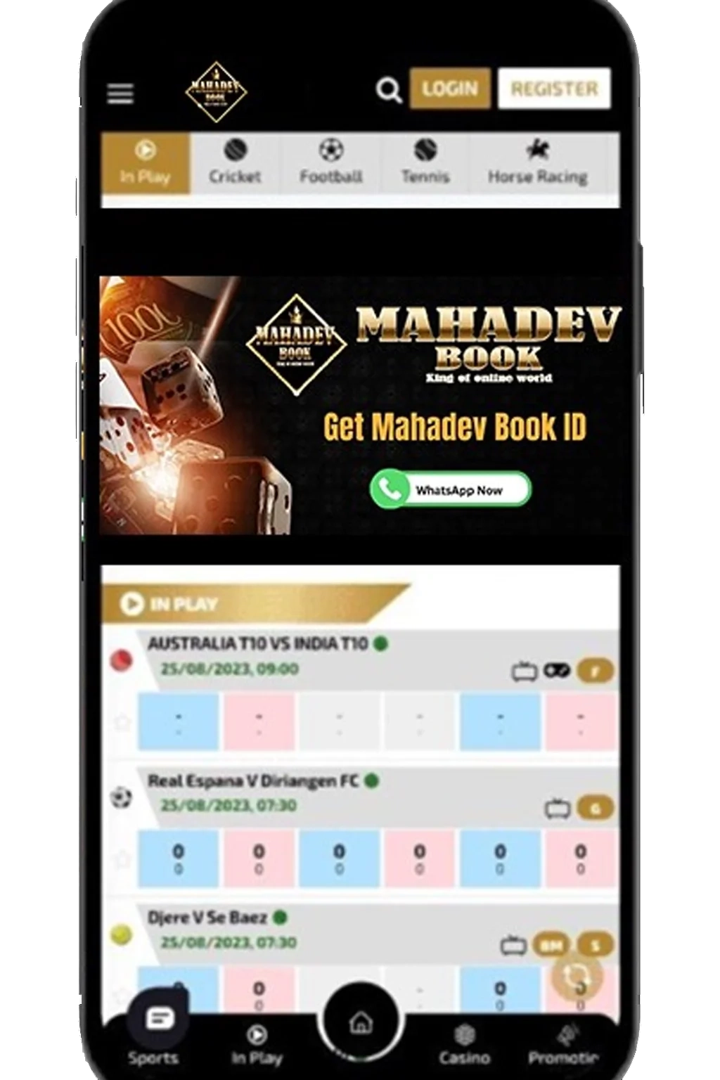 Download Mahadev Book App and Start Betting